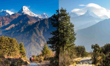 Walking Trail to Poon Hill View Point at Nepal.